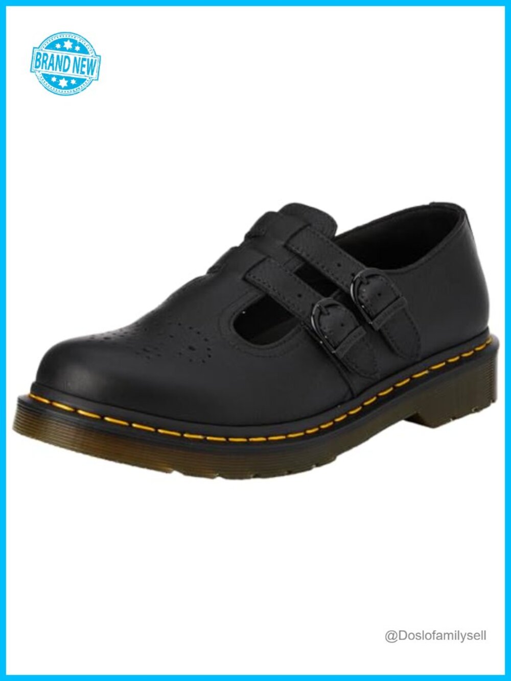 Dr. Martens 8065 Mary Jane Leather Flats Adjustable Strap Casual